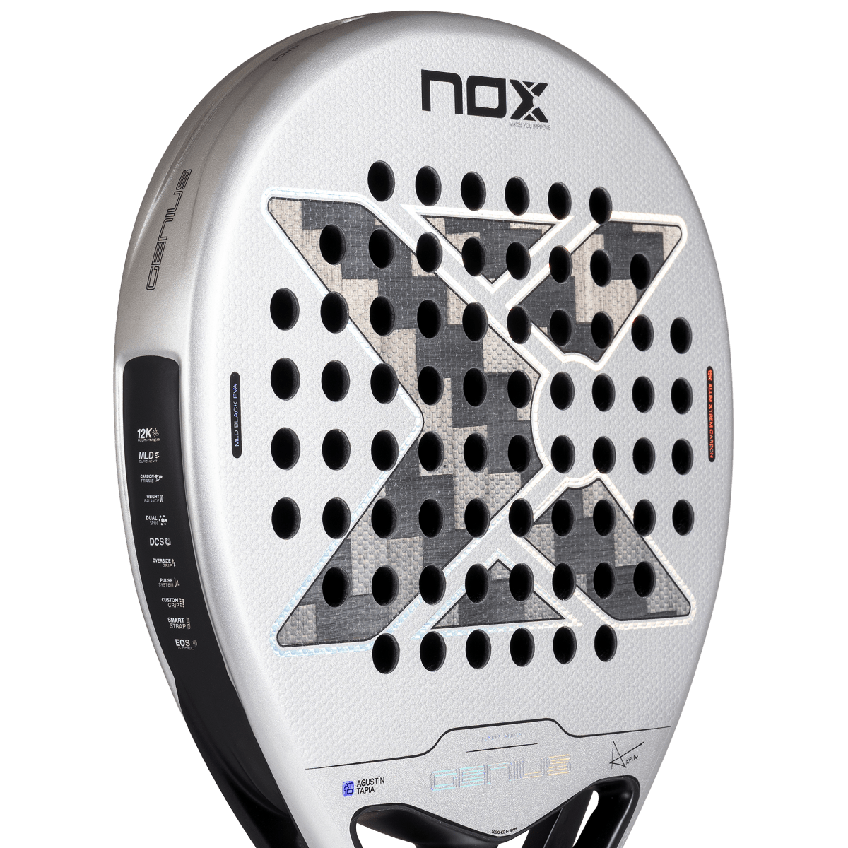 Ракетка NOX Genius 12K Alum XTREM 2027 — Агустин Тапия