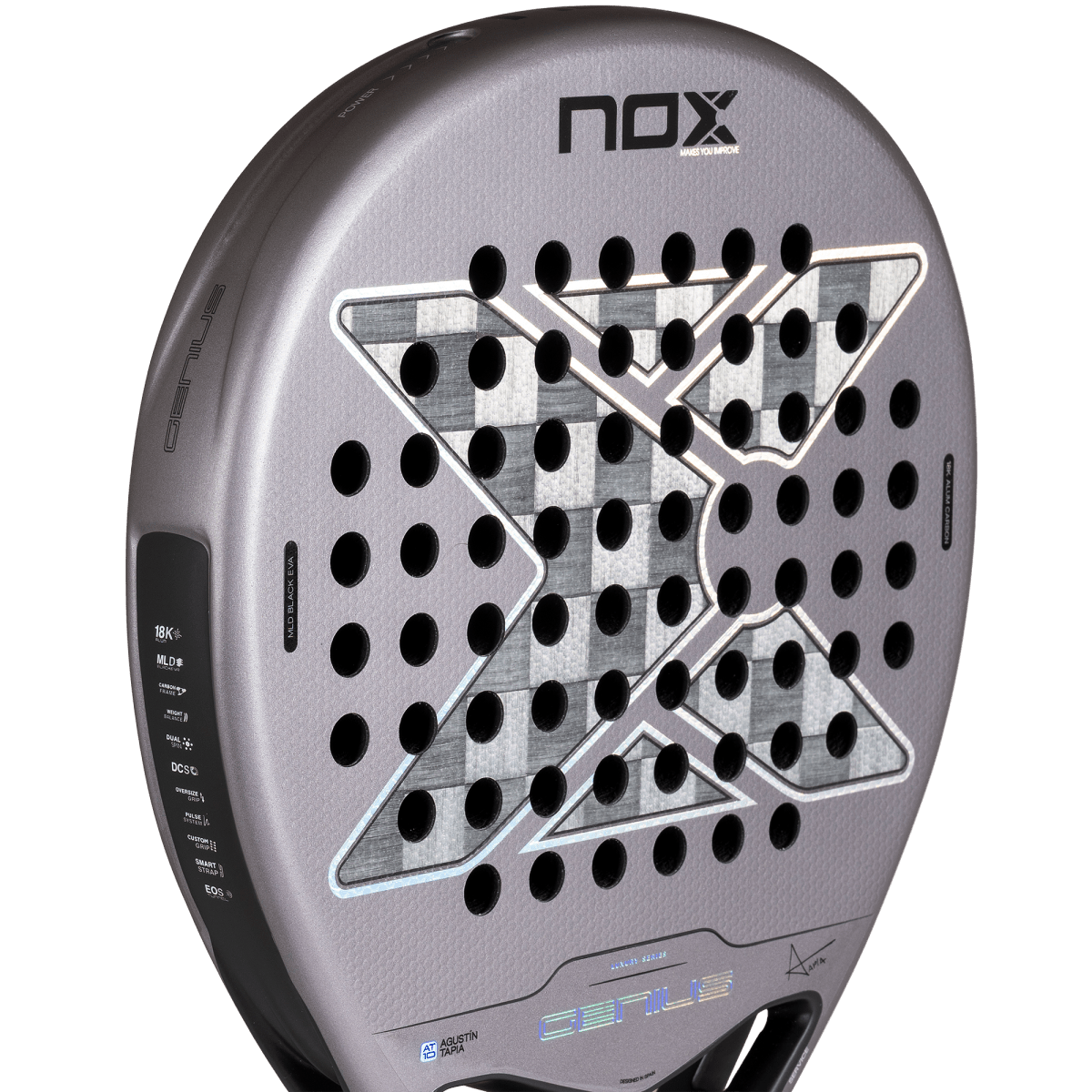 Ракетка NOX Genius 18K Alum 2027 — Агустин Тапия