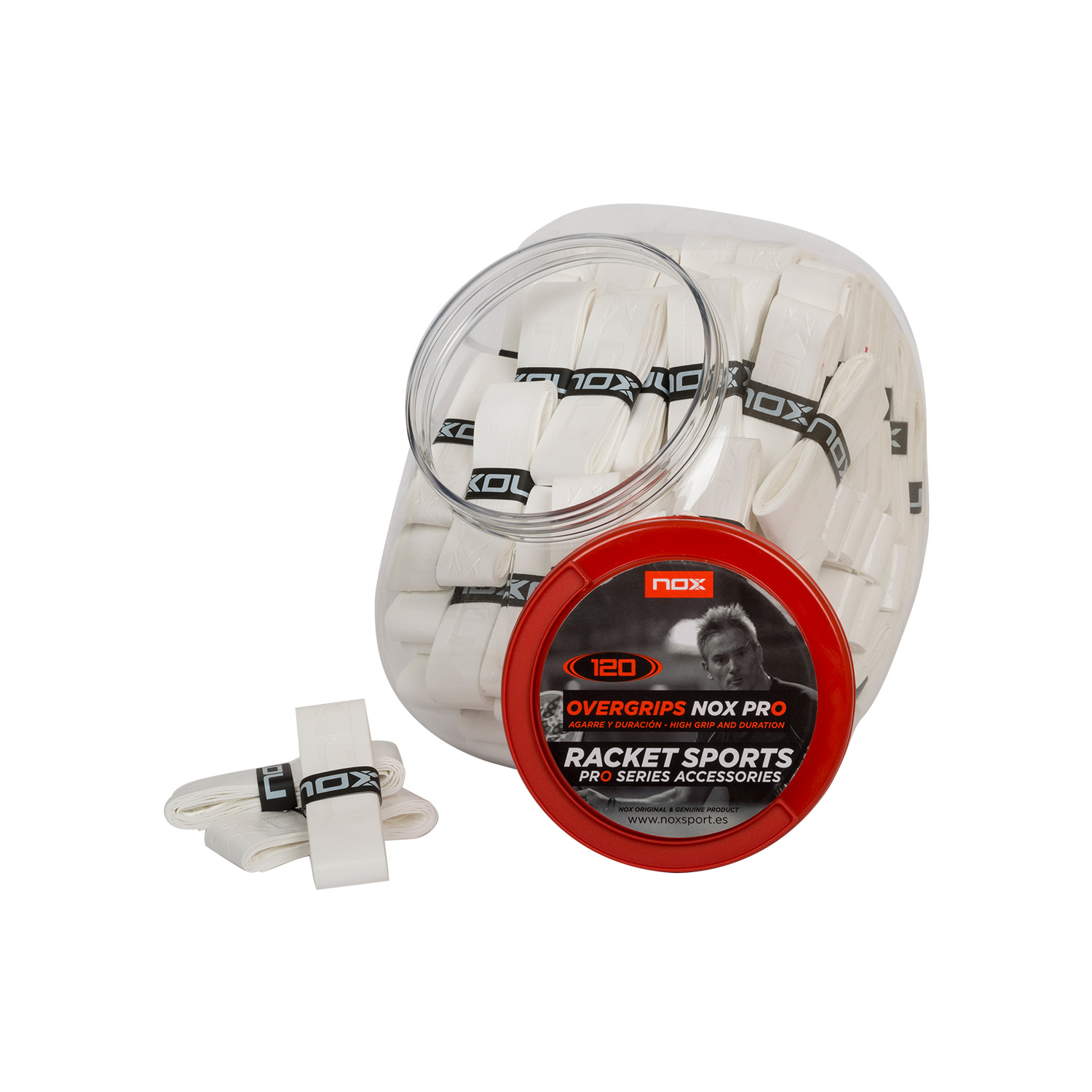 Овергрипы NOX PRO — 120 шт., белые